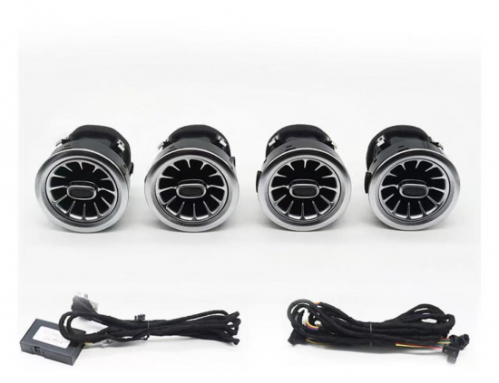 4er Set beleuchtete Luftdüsen – 64 Farben – Mercedes V-Klasse/Vito W447 (2014–2023) Ambientebeleuchtung